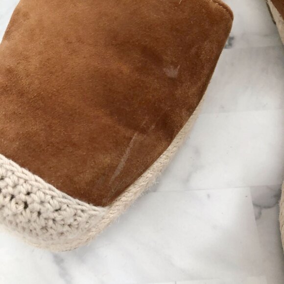 BANANA REPUBLIC Suede Closed Toe Espadrilles Size 7.5 - Picture 5 of 9